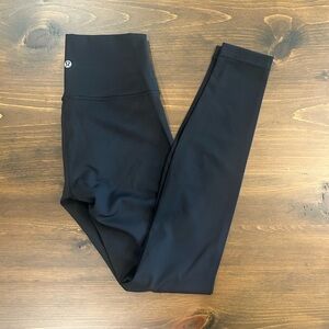 Lululemon black wunder train leggings
